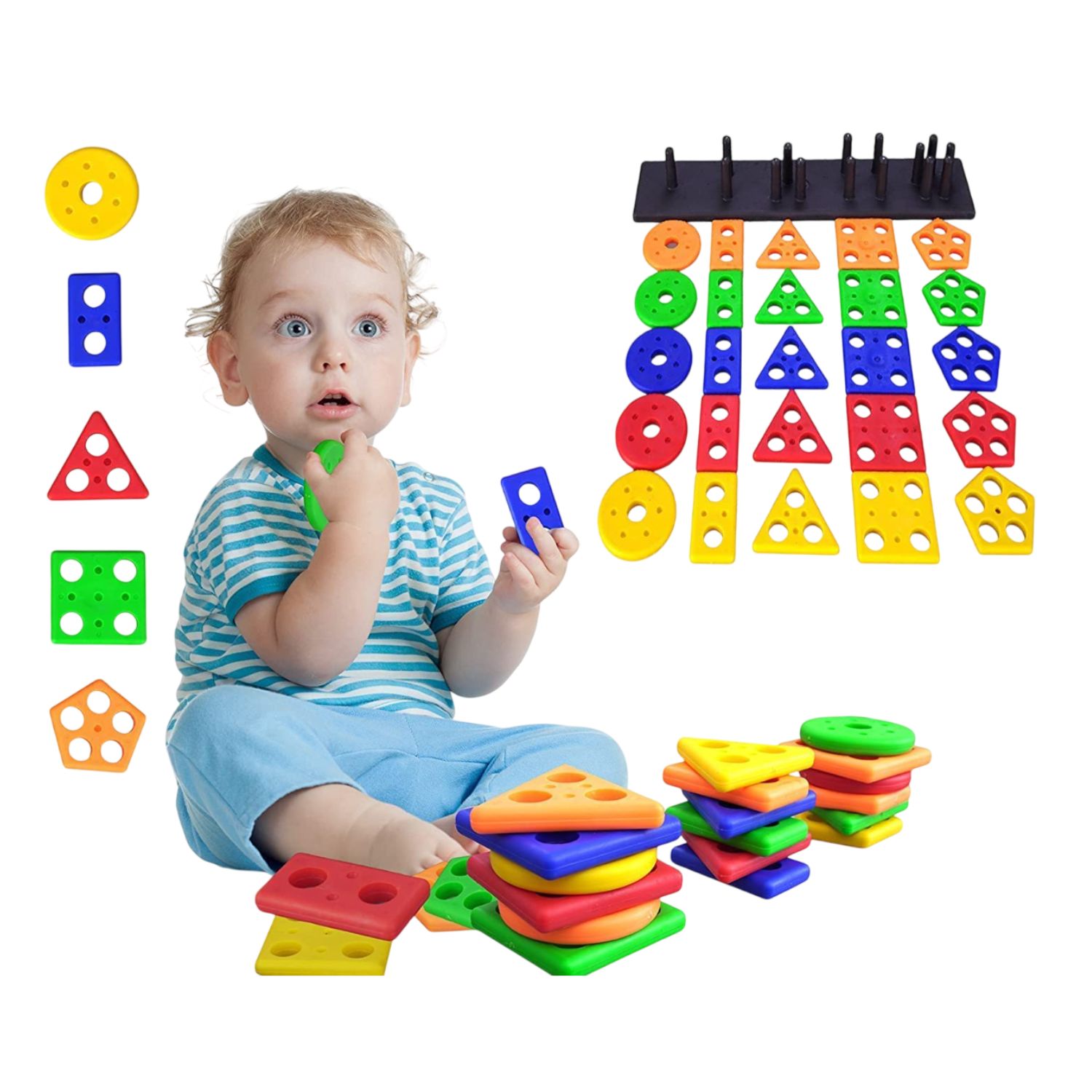 Geometric Shape Stacker  Rectangle